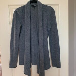 Aqua Cashmere Gray Cardigan Sweater sz S